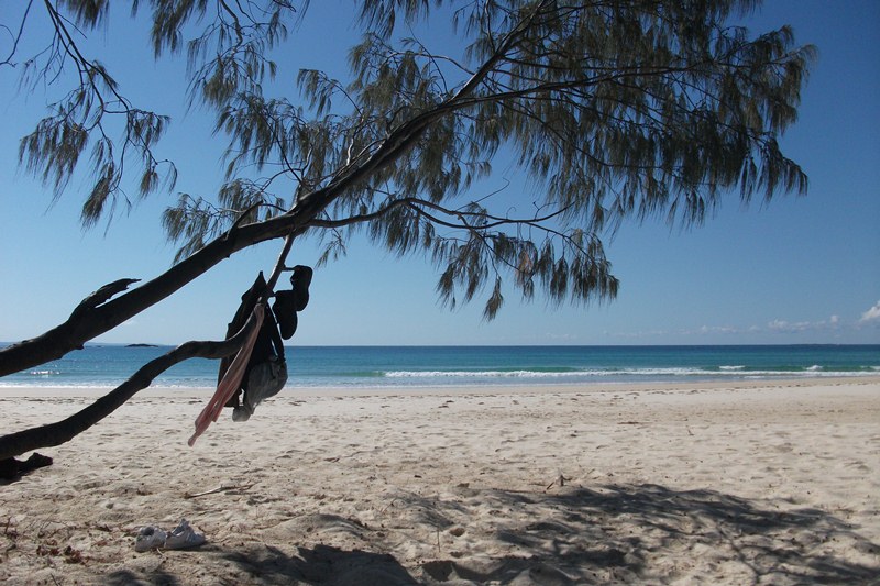 Privé kapstok op Stradbroke Island