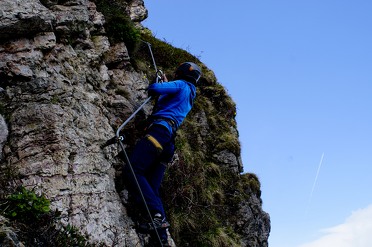 Beklim de Alpen eens tijdens via ferrata in Oostenrijk